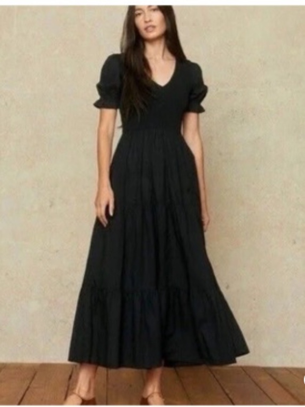 Christy Dawn Brooklyn Maxi Dress in Night Waffle - Small